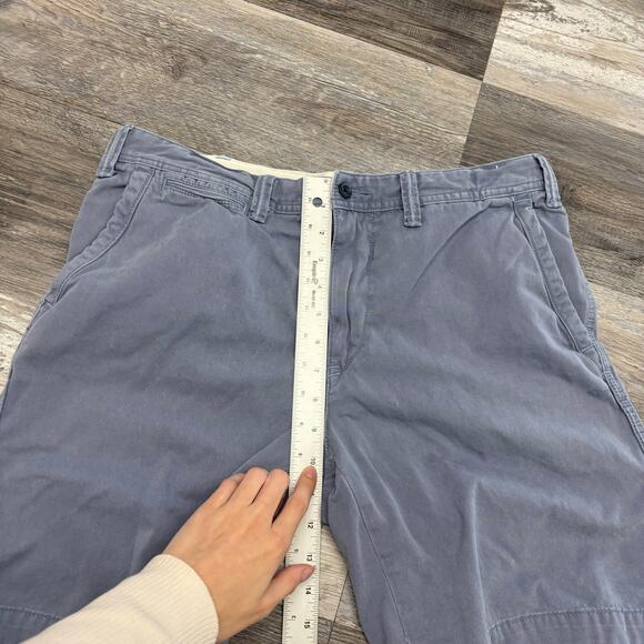 Polo Ralph Lauren Shorts Dusty Blue Mens 33x9 Relaxed Flap Pocket Golf Vintage - Picture 11 of 13